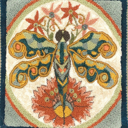 Dragonfly-Paper Rug Hooking Pattern