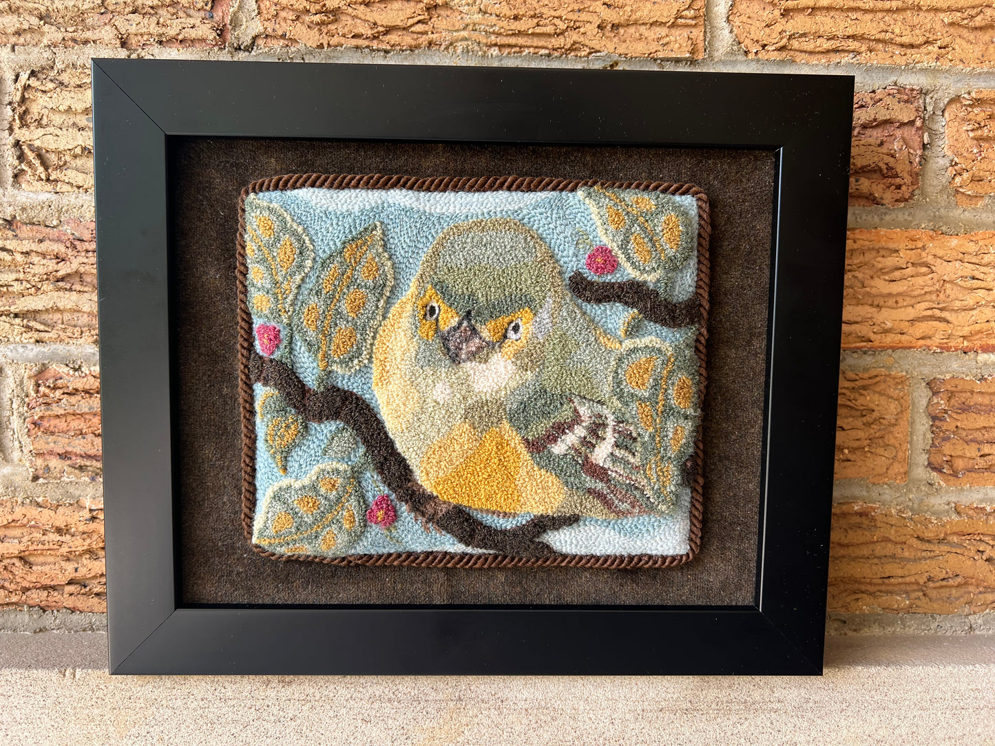 Weißaugenvireo - PDF Punch Needle Muster Digitaler Download