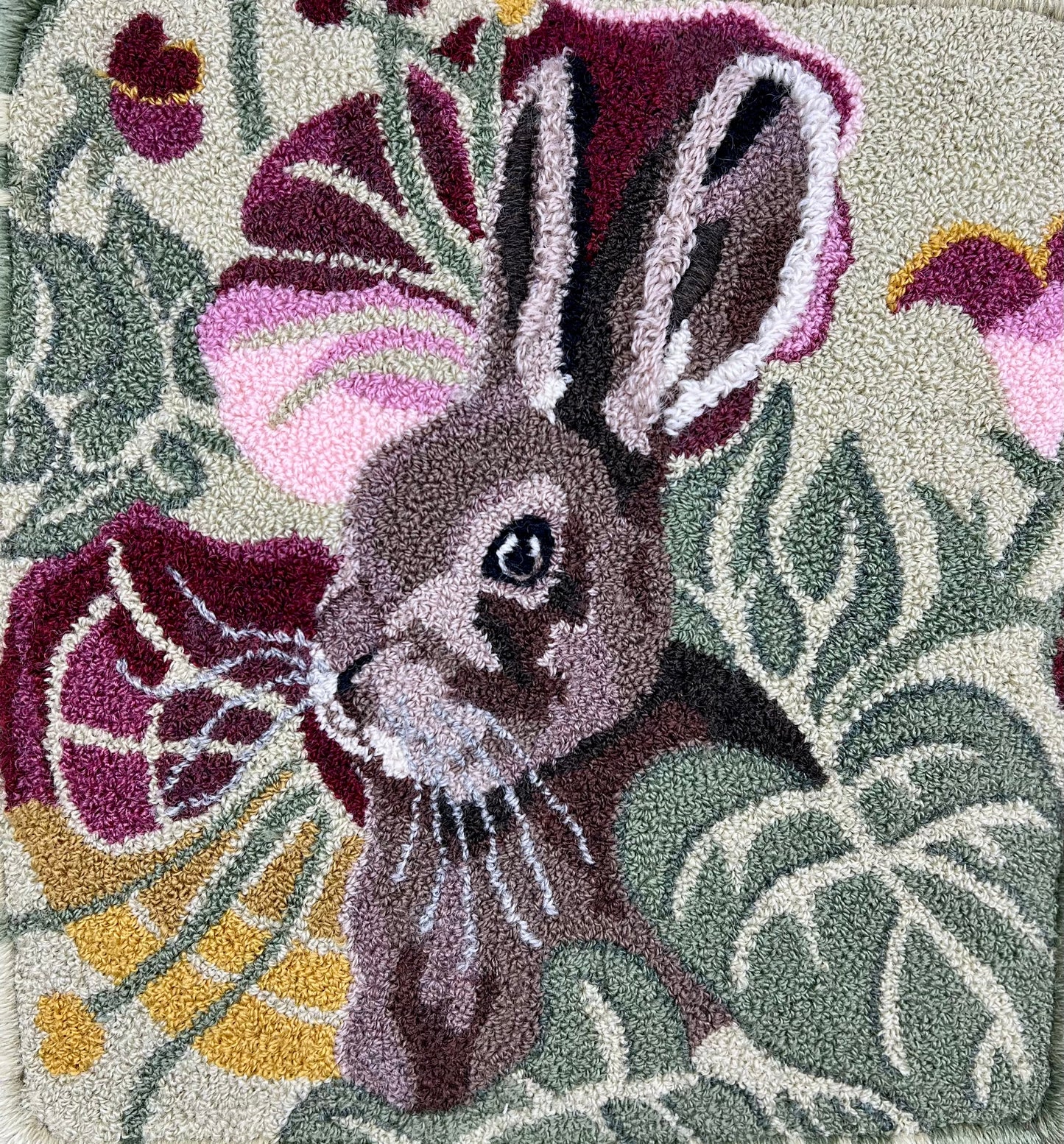 Hare I Am- Paper Rug Hooking Pattern