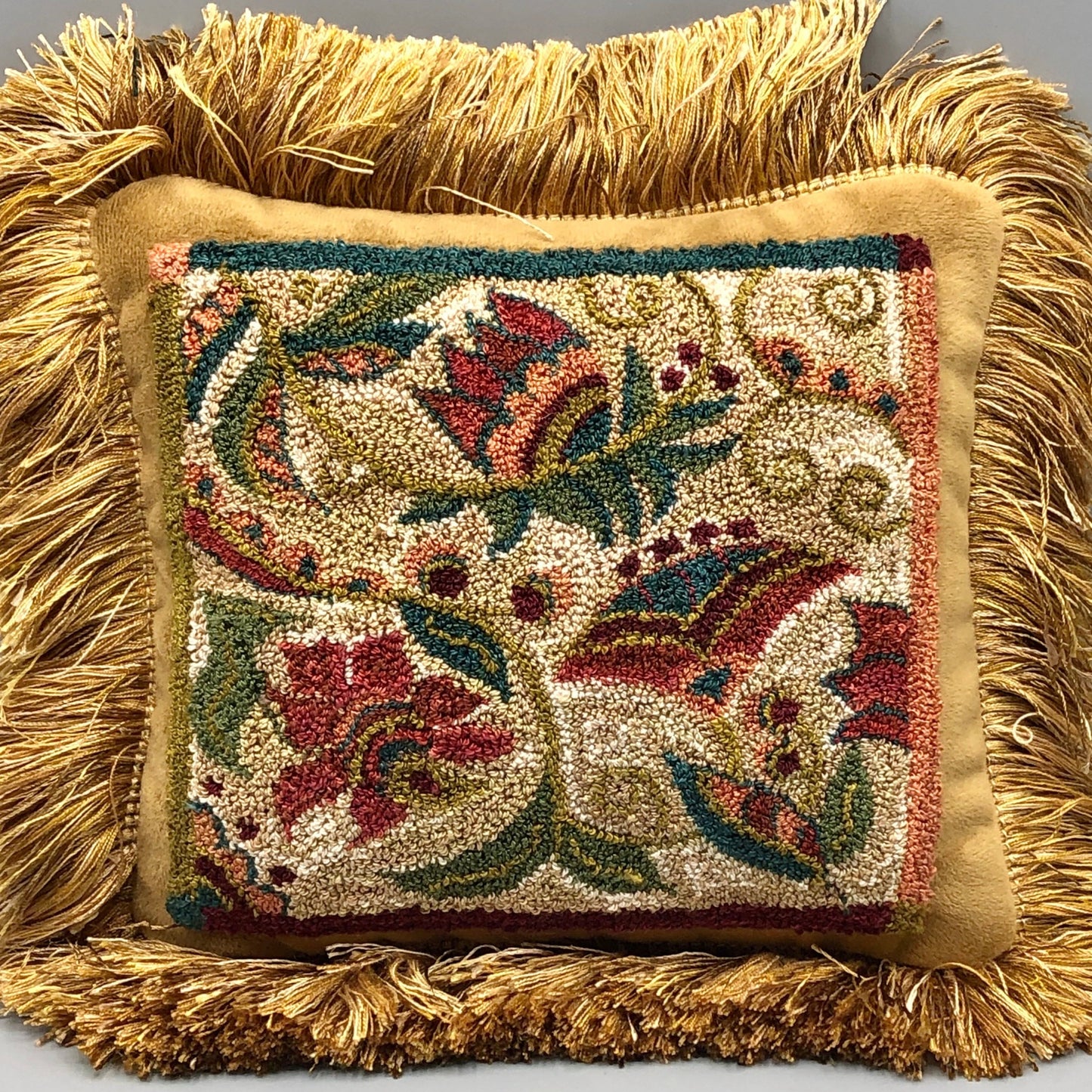 Awakening #1414- Punch Needle PDF Digital Download Floral Patten, by Orphaned Wool