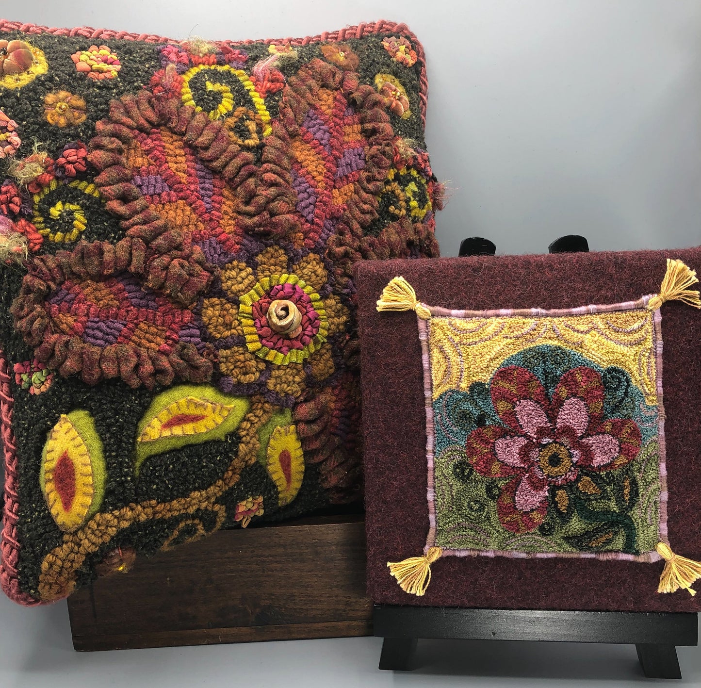 Petals- Punch Needle Pattern by Orphaned Wool is available in two different formats, a Paper Pattern or Pattern on Weavers Cloth Fabric. Both pattern types include punch instructions and the color guide with both Valdani Threads and DMC Floss color codes, so you can choose the type of thread to create this sweet floral design.