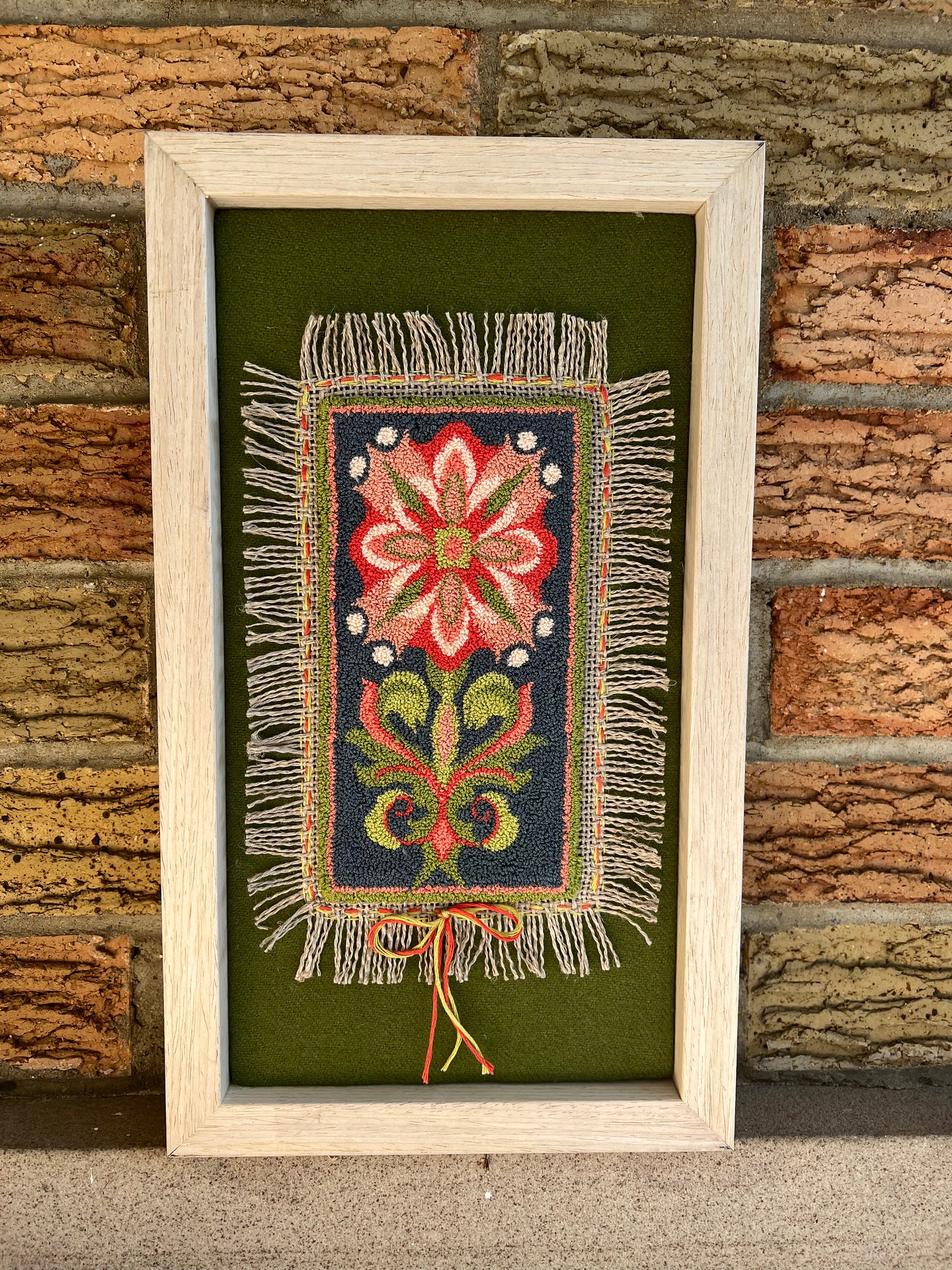 Little Coral Flower Punch Needle PDF Digital Download pattern by Orphaned Wool. This is a wonderful little pattern is perfect for the beginning or experienced punch needle artist. Download includes pattern, full-color thread placement guide and easy to follow instructions. Copyright 2023 Kelly Kanyok / Orphaned Wool