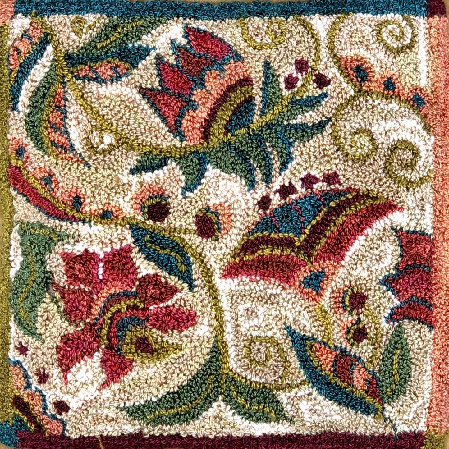 Awakening #1414 -Punch Needle Pattern, by Orphaned Wool. Pattern options are Paper Pattern, Pattern on Weaver's Cloth