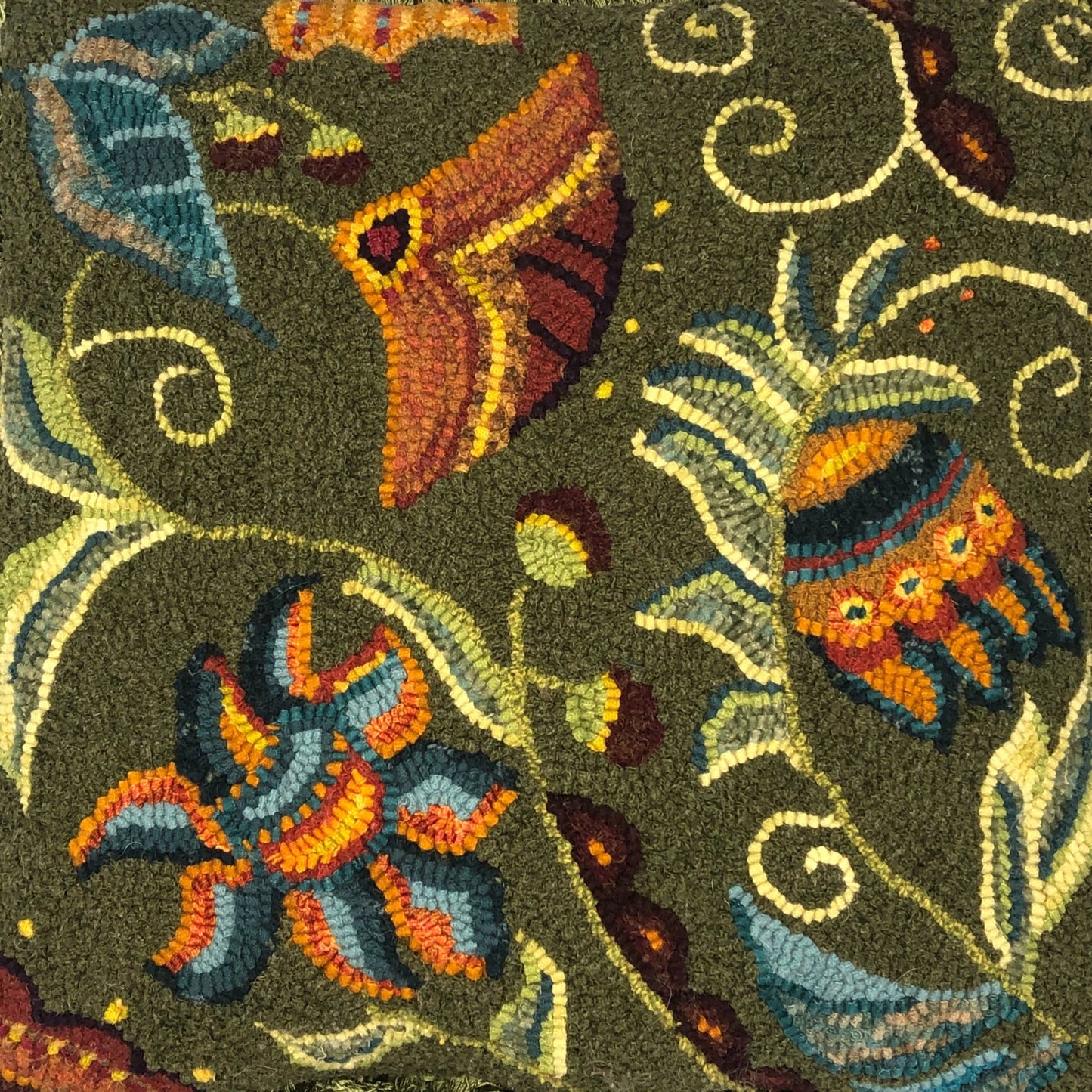 Awakening 1414- Rug Hooking PDF Digital Download Pattern, by Orphaned Wool