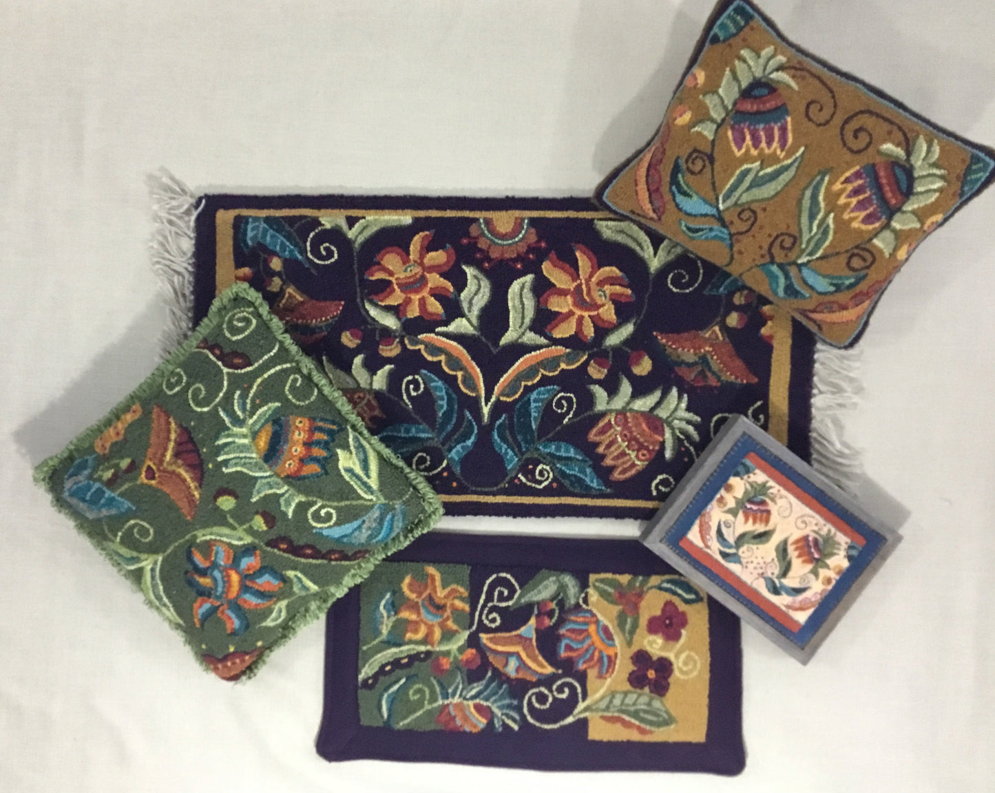 Awakening 818- Rug Hooking PDF Digital Download Floral Pattern, by Orphaned Wool