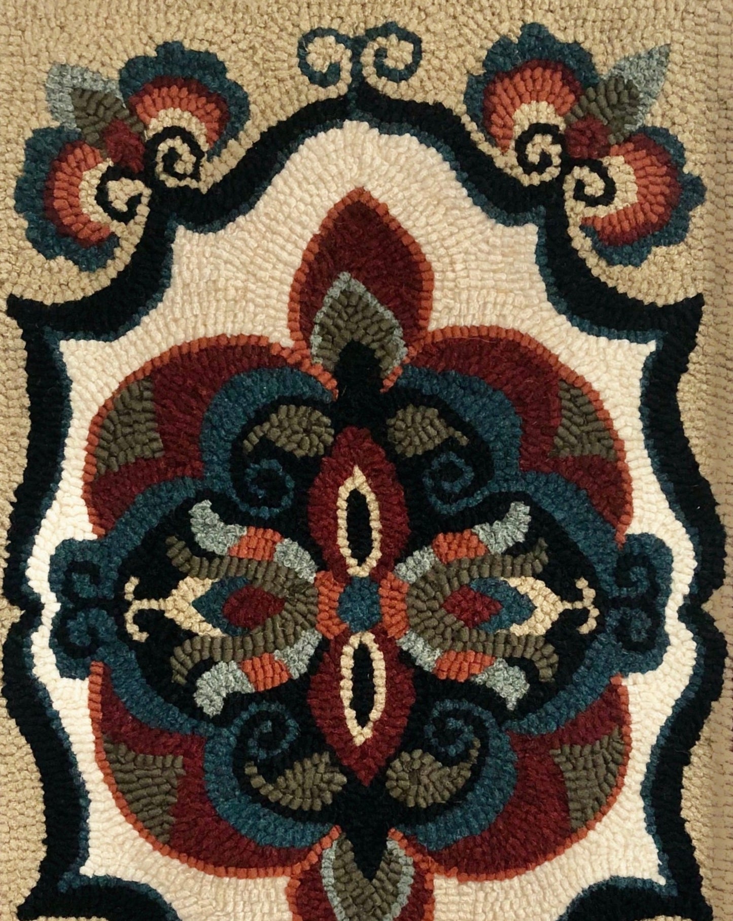 Antiquity Rug Hooking Pattern, PDF Digital Download Pattern, By Orphaned Wool