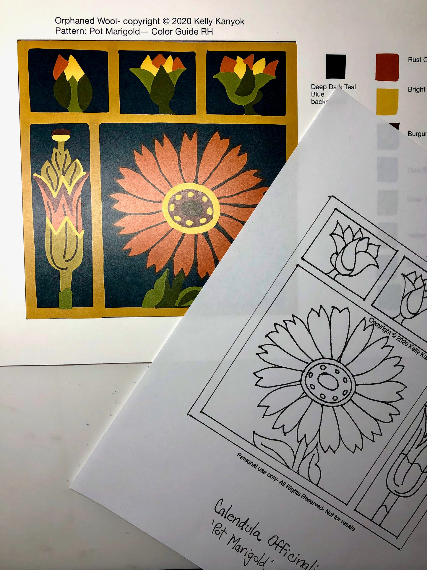 Marigold Paper Rug Hooking or Rug Punching pattern is a beautiful botanical pattern by Orphaned Wool. The Paper Rug Hooking pattern are designed to be enlarged to allow for you to choose a custom size pattern.