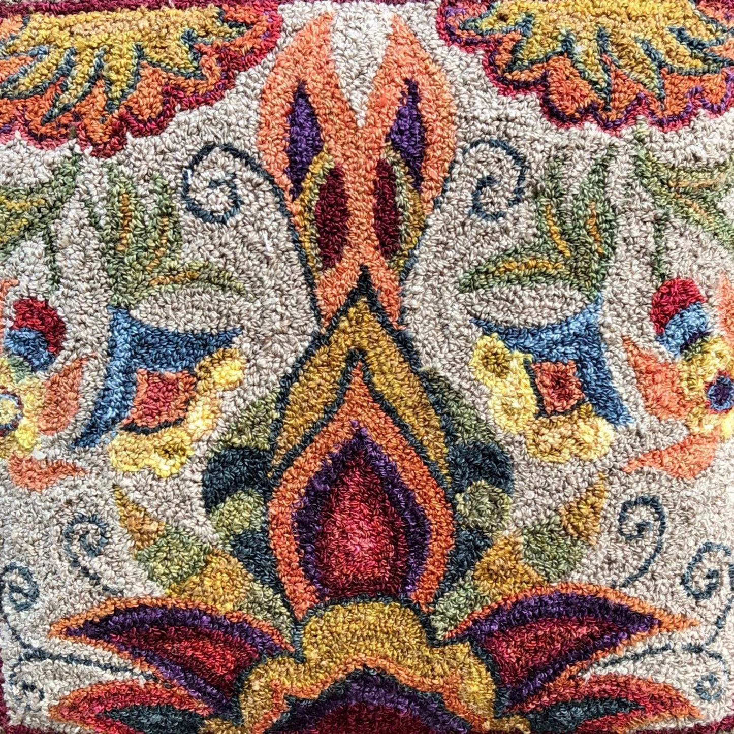 Flourish 1214- Rug Hooking PDF Digital Download Pattern, by Orphaned Wool