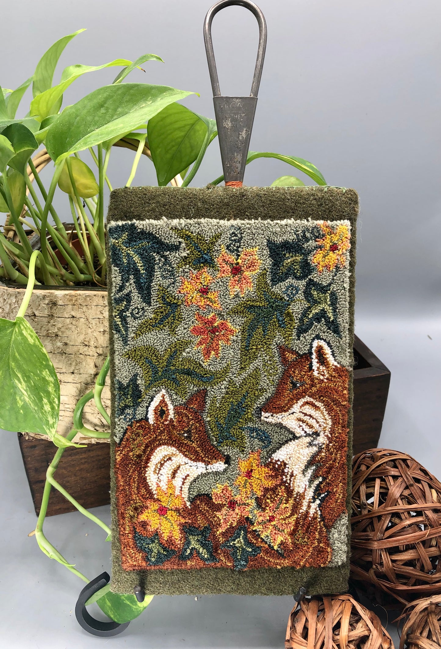 Together  (Fox) Punch Needle Embroidery Pattern by Orphaned Wool