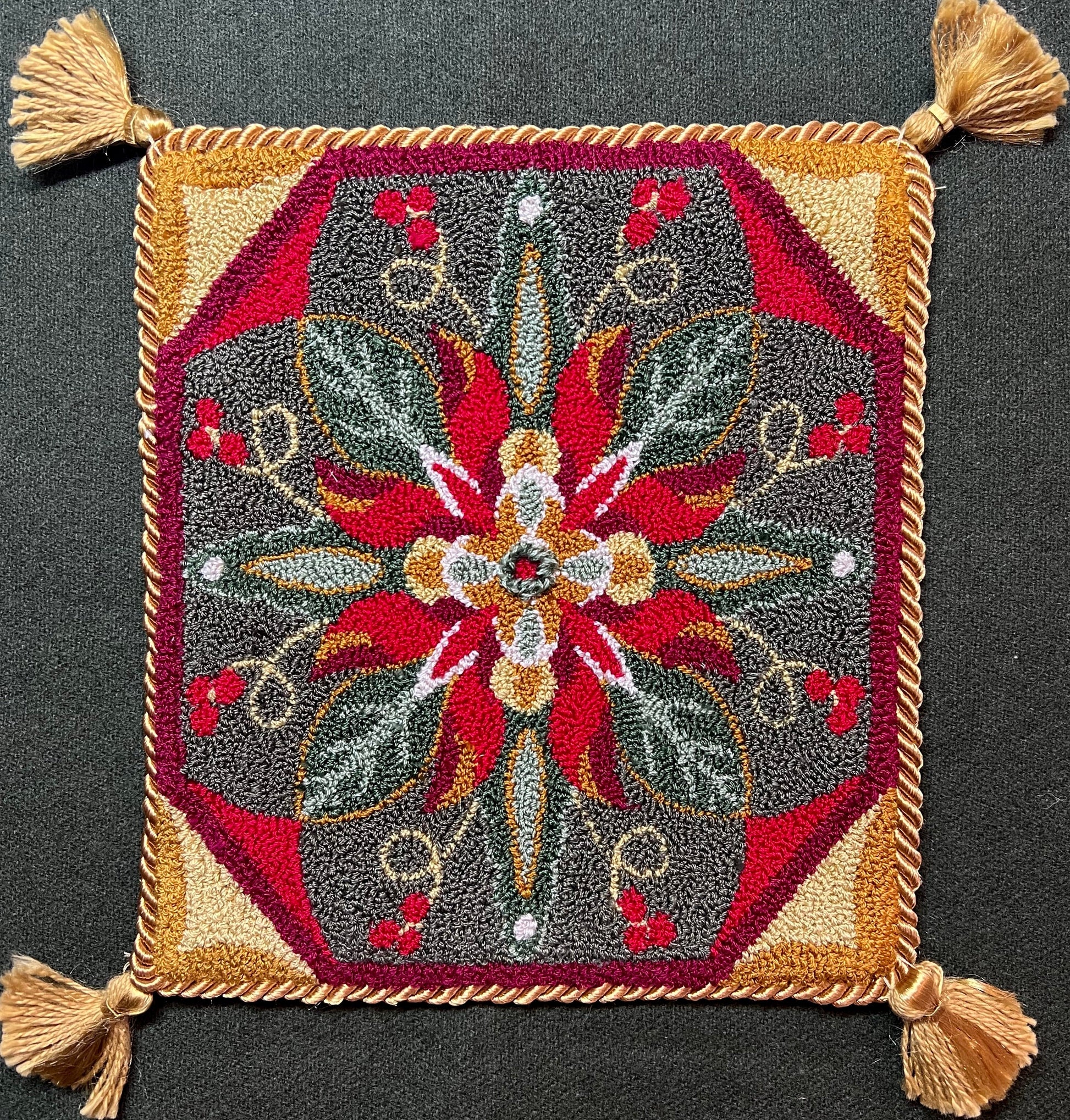  Introducing the "North Star" Punch Needle Embroidery Pattern by Orphaned Wool. Created using premium DMC threads and the innovative Ultra Punch Needle, this pattern is a festive and joyful crafting experience. Copyright 2023 Kelly Kanyok, Orphaned Wool.