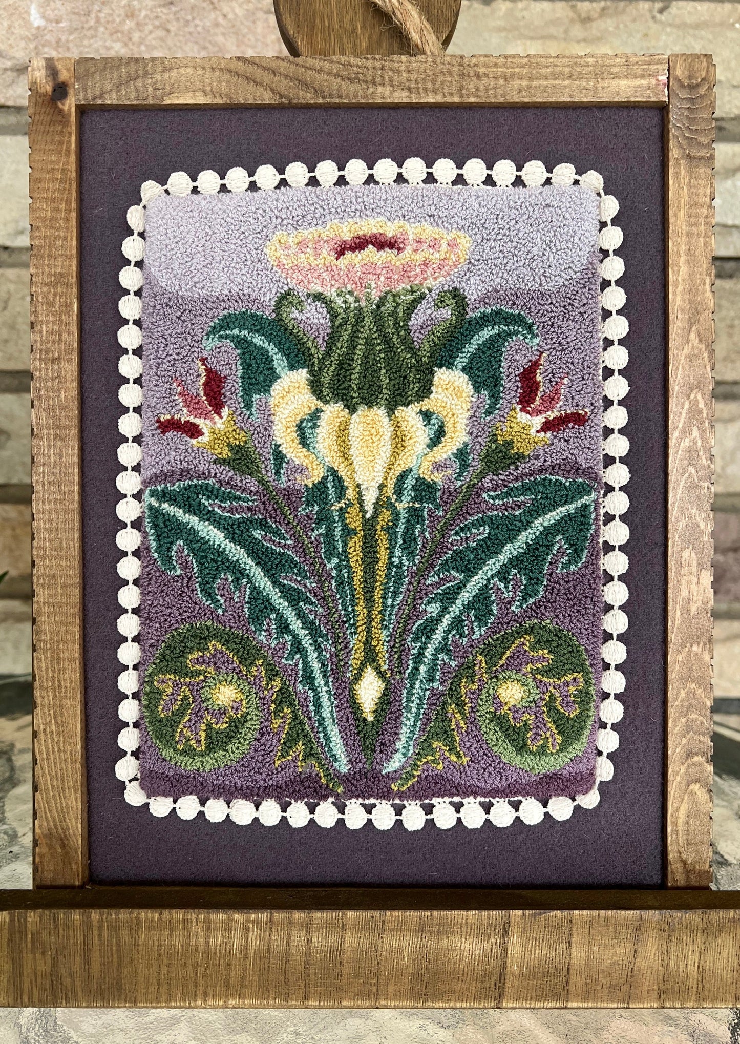  This is the Behold Puch Needle Embroidery Pattern from Orphaned Wool. This incredible floral design is the first of four designs in a seasonal floral series released. Pattern copyright 2024 Kelly Kanyok / Orphaned Wool