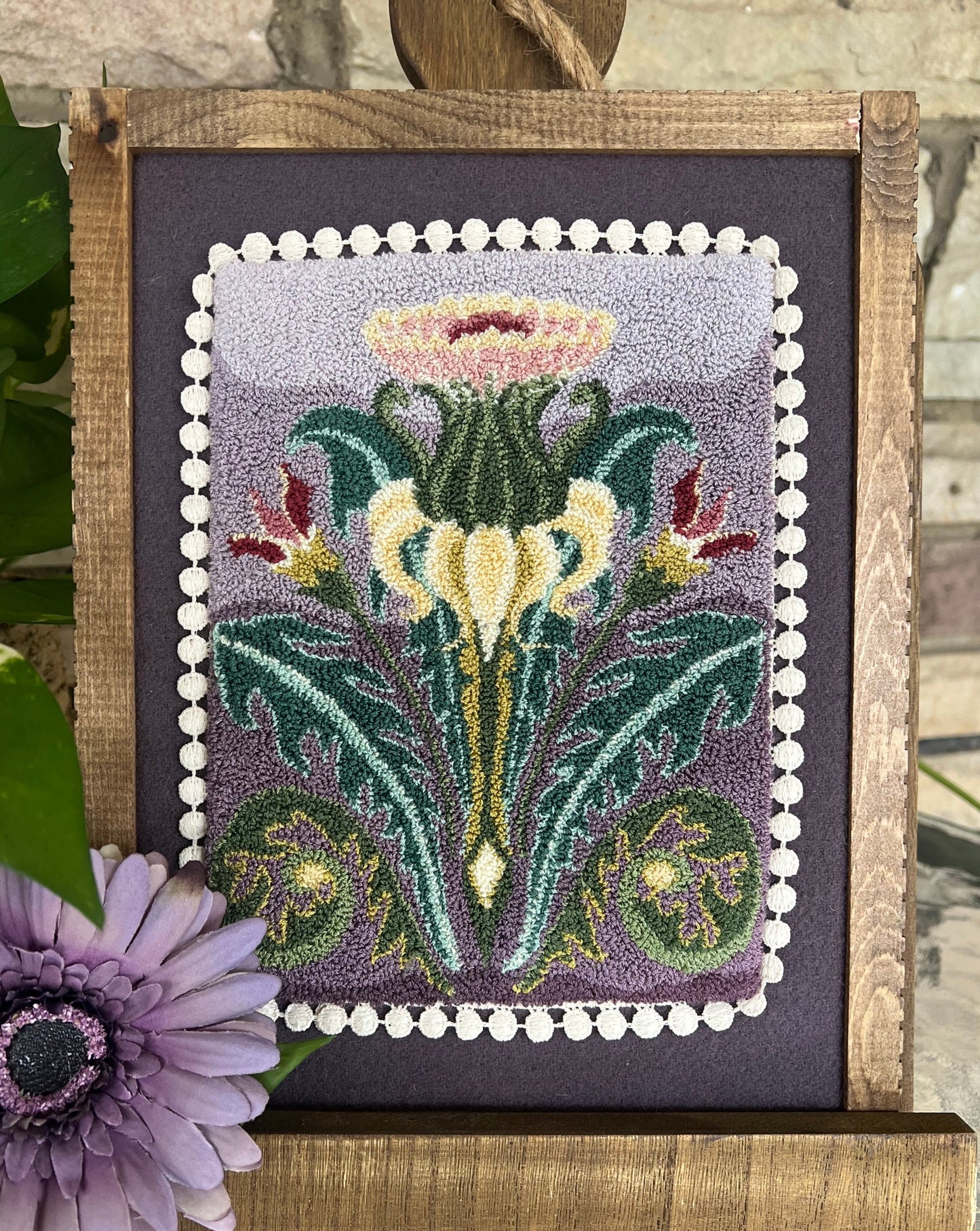  This is the Behold Puch Needle Embroidery Pattern from Orphaned Wool. This incredible floral design is the first of four designs in a seasonal floral series released. Pattern copyright 2024 Kelly Kanyok / Orphaned Wool