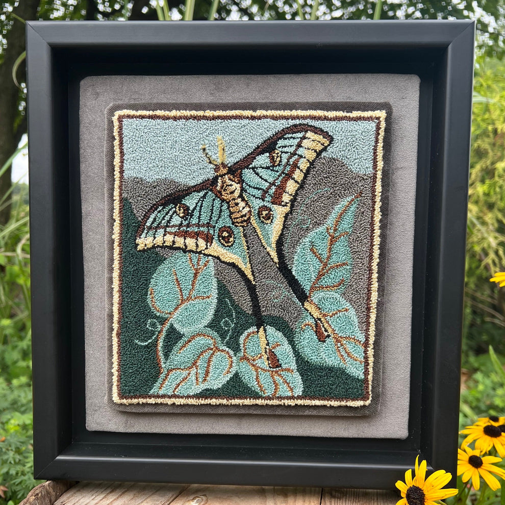 Spanish Moon Moth PDF Punch Needle Pattern – Nature Design | Orphaned ...