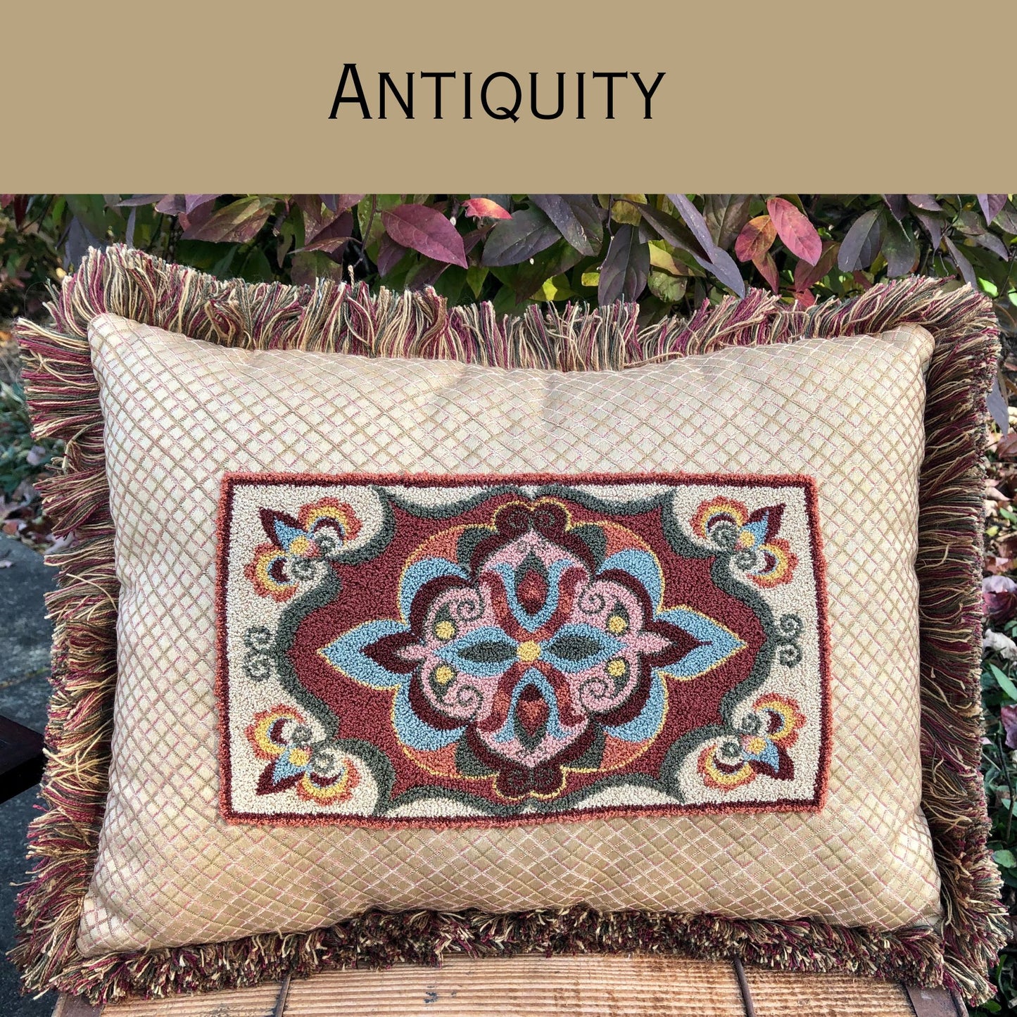  Antiquity Design- Punch Needle Pattern, PDF Digital Download Pattern By Orphaned Wool