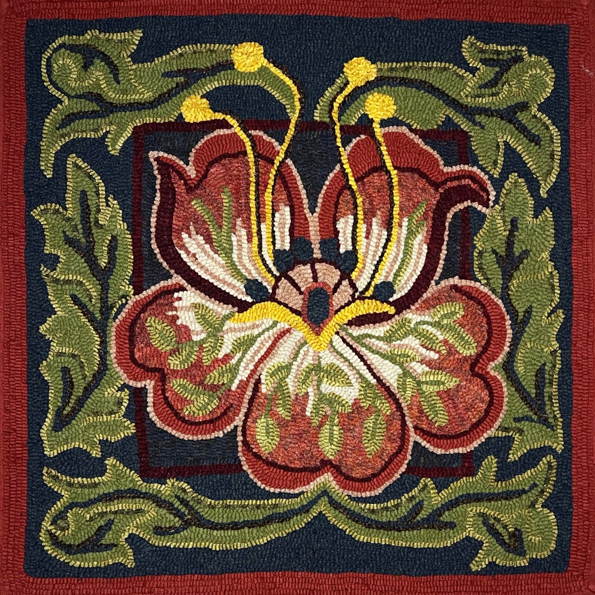  Arise-Rug Hooking Pattern, PDF Digital Download Pattern, Beautiful Floral Design by Orphaned Wool