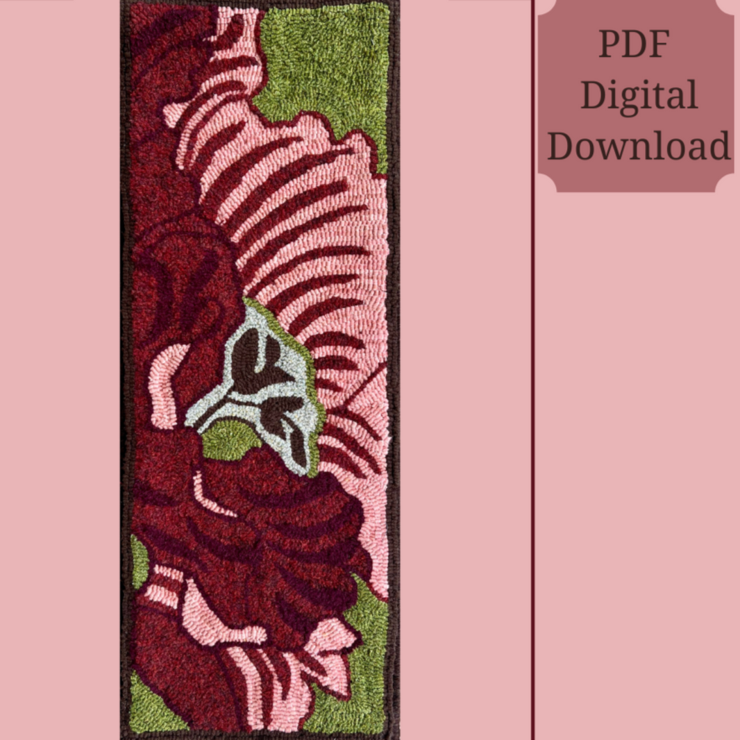 Rug Patterns.pdf Rug Hooking PDF Patterns | Instant Download Enlargeable Designs ...