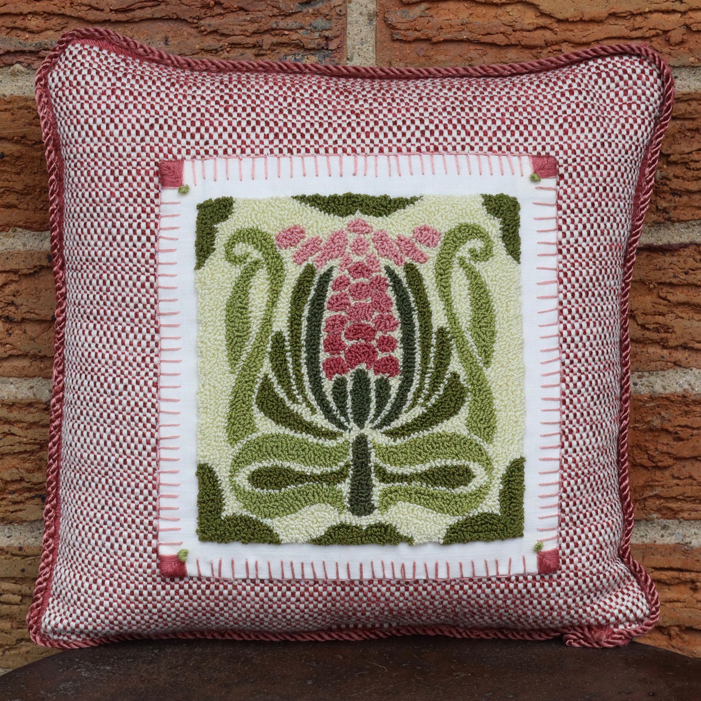 Deco Bloom is a geometric, Art Deco-inspired floral design pattern from Orphaned Wool designed for fiber artist