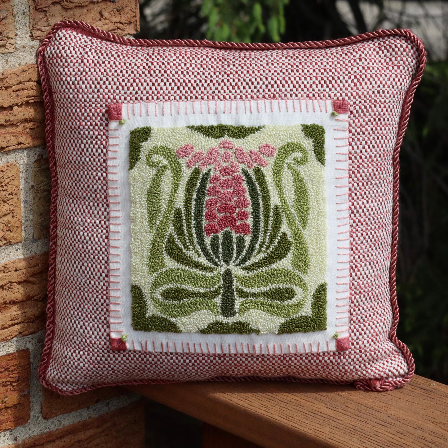 Deco Bloom is a geometric, Art Deco-inspired floral design pattern from Orphaned Wool designed for fiber artist