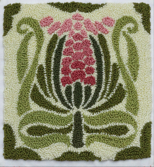 Deco Bloom geometric floral design by Orphaned Wool 
