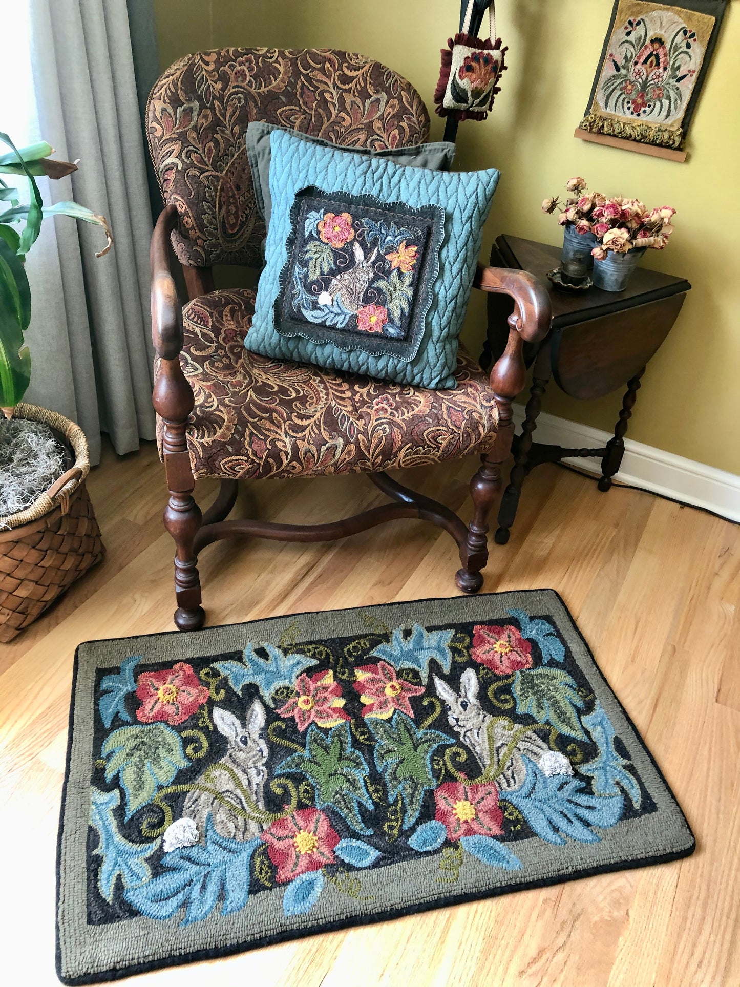 Gartenkaninchen-PDF Punch Needle Muster-Digitaler Download