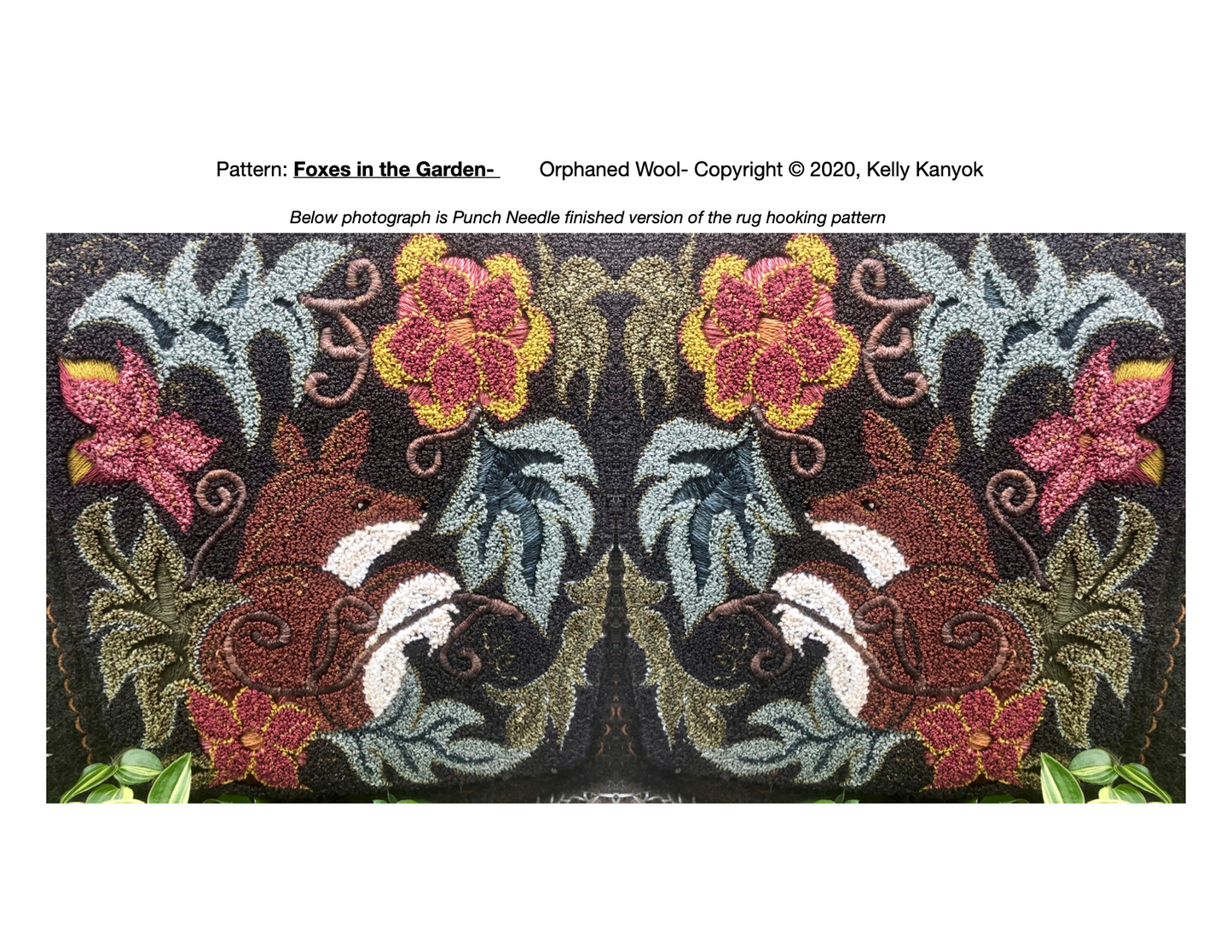 Foxes in the Garden- Linen (In-Stock) Special