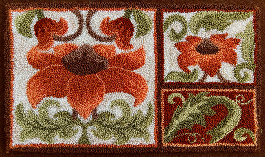 Floral Pattern Design for Punch Needle - Orphaned Wool