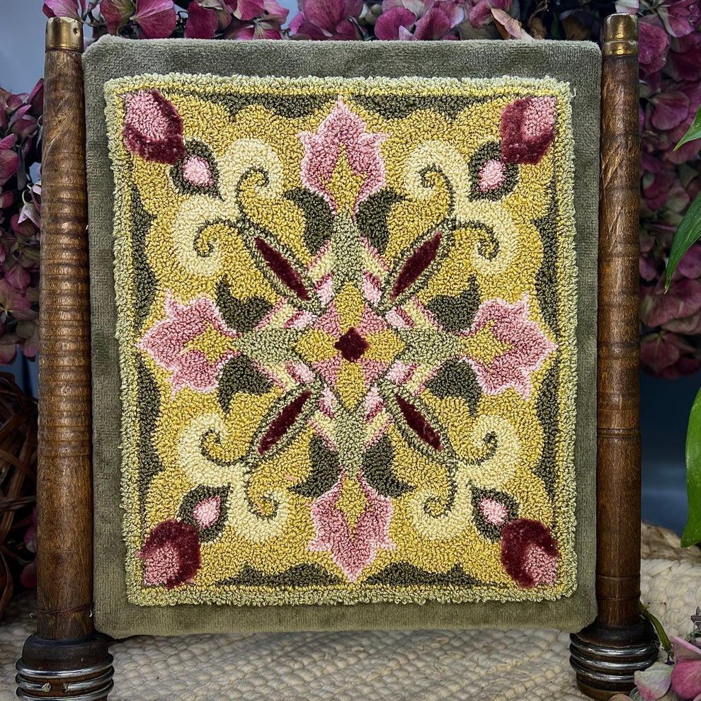 Rosy Spring Punch Needle Pattern - Geometric Floral | Orphaned Wool ...