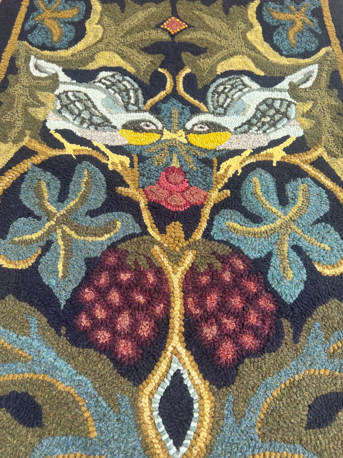 Whispering Wings Runner-PDF rug hooking pattern digital download, copyright © 2024 Kelly Kanyok. This pattern file was designed for downloading. Allowing you to enlarge and create the desired size pattern you would like.