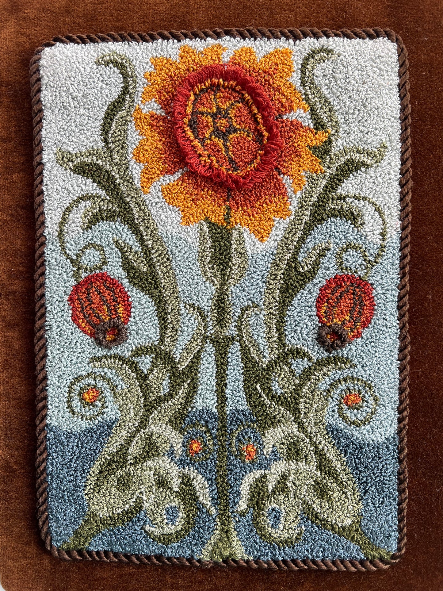 Gilded Blooms- PDF Punch Needle Digital Download Pattern