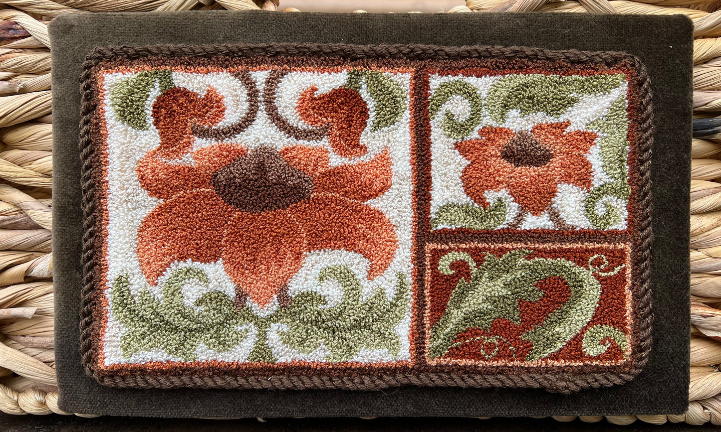 Harvest Petals - Punch Needle Pattern – Three-Part Botanical Design | Paper or Cloth Options