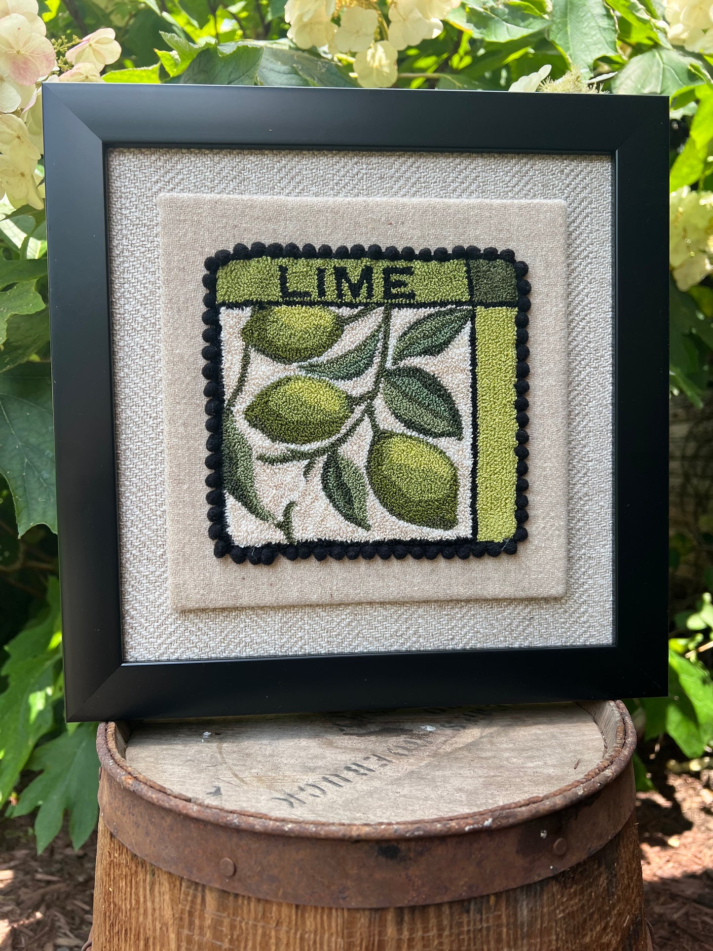 Lime PDF Punch Needle Digital Download pattern by Orphaned Wool, copyright 2025 Kelly Kanyok- All rights reserved * All pattern are sold individually .