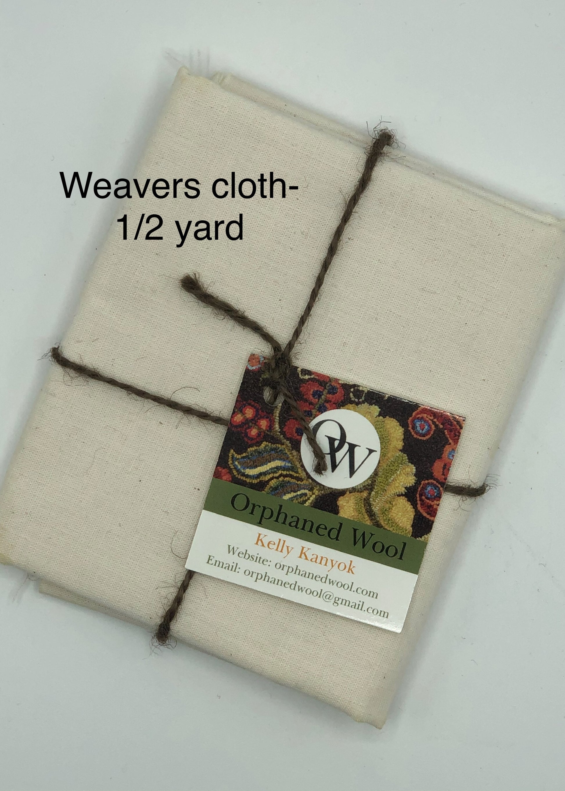 Quality Weaver's Cloth Fabric, from 1/8 to 1 full yard available at Orphaned Wool.
