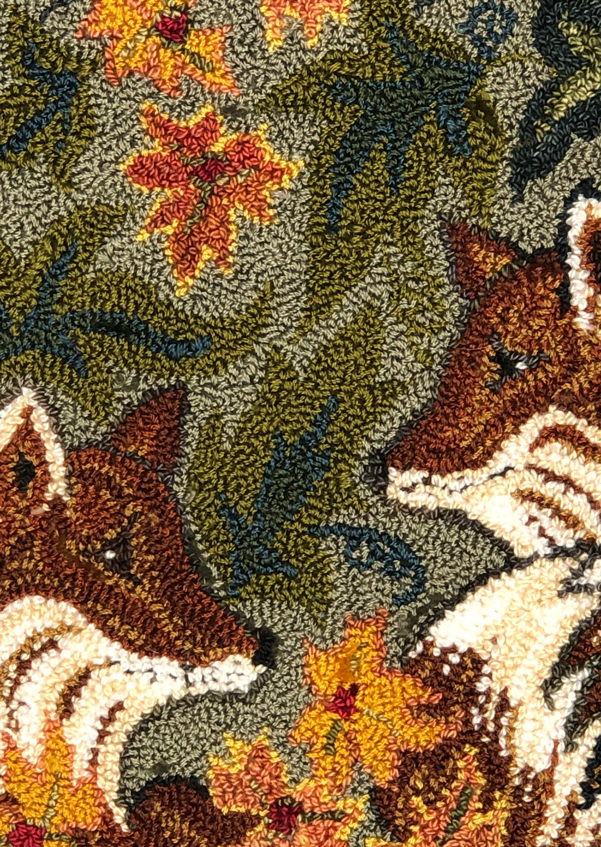 Together - Punch Needle Pattern by Orphaned Wool. This sweet pattern of two foxes looking at each other lovingly is perfect for anyone that enjoy the beauty of a fox. The pattern is available as a Paper Pattern or a Pattern on Weaver's Cloth fabric. This pattern includes all the color codes needed to recreate this exact design.