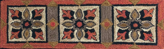 Trio- Punch Needle Pattern by Orphaned Wool. This classic design is timeless and creates a really beautiful framed piece of Punch Needle Art. This pattern includes both the Valdani Thread color codes and DMC Floss codes. So you can choose which thread company you wish to use.