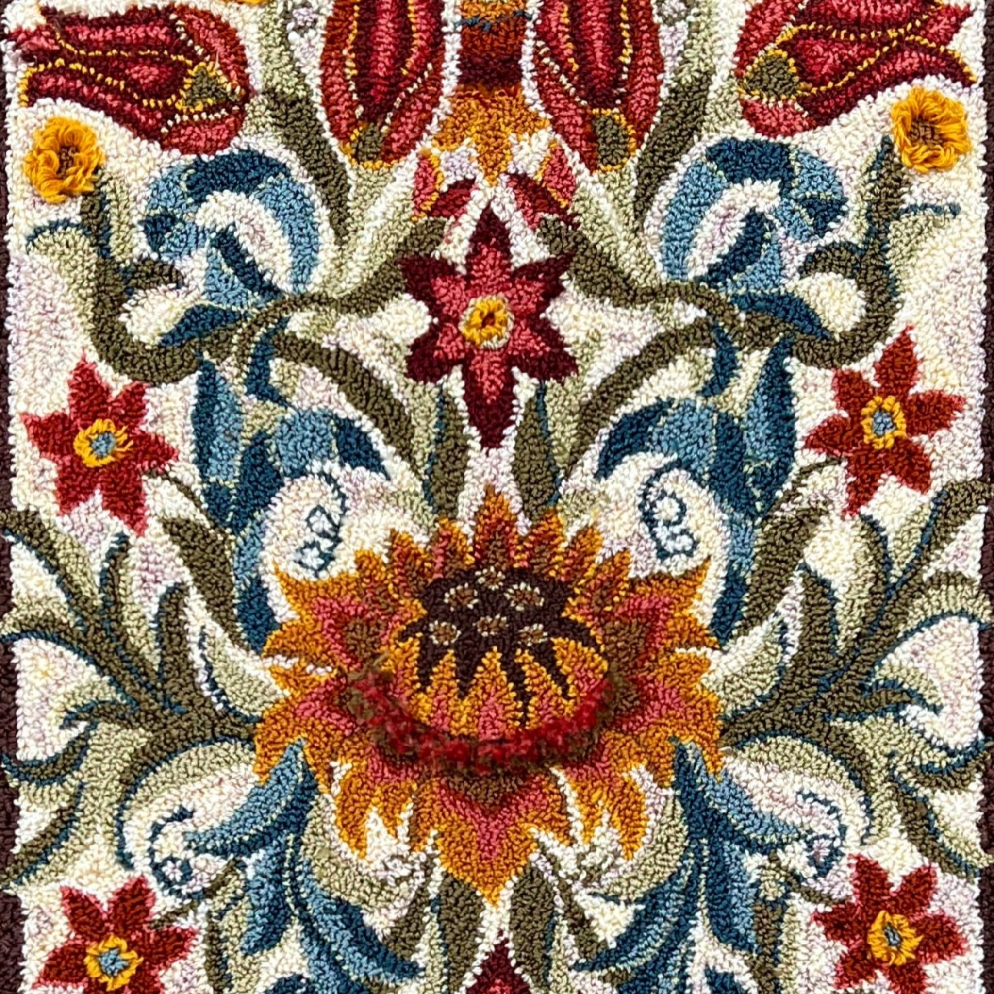 Rug Patterns.pdf Delight Rug Hooking Pattern PDF | Enlargeable Floral Design | Orphaned ...