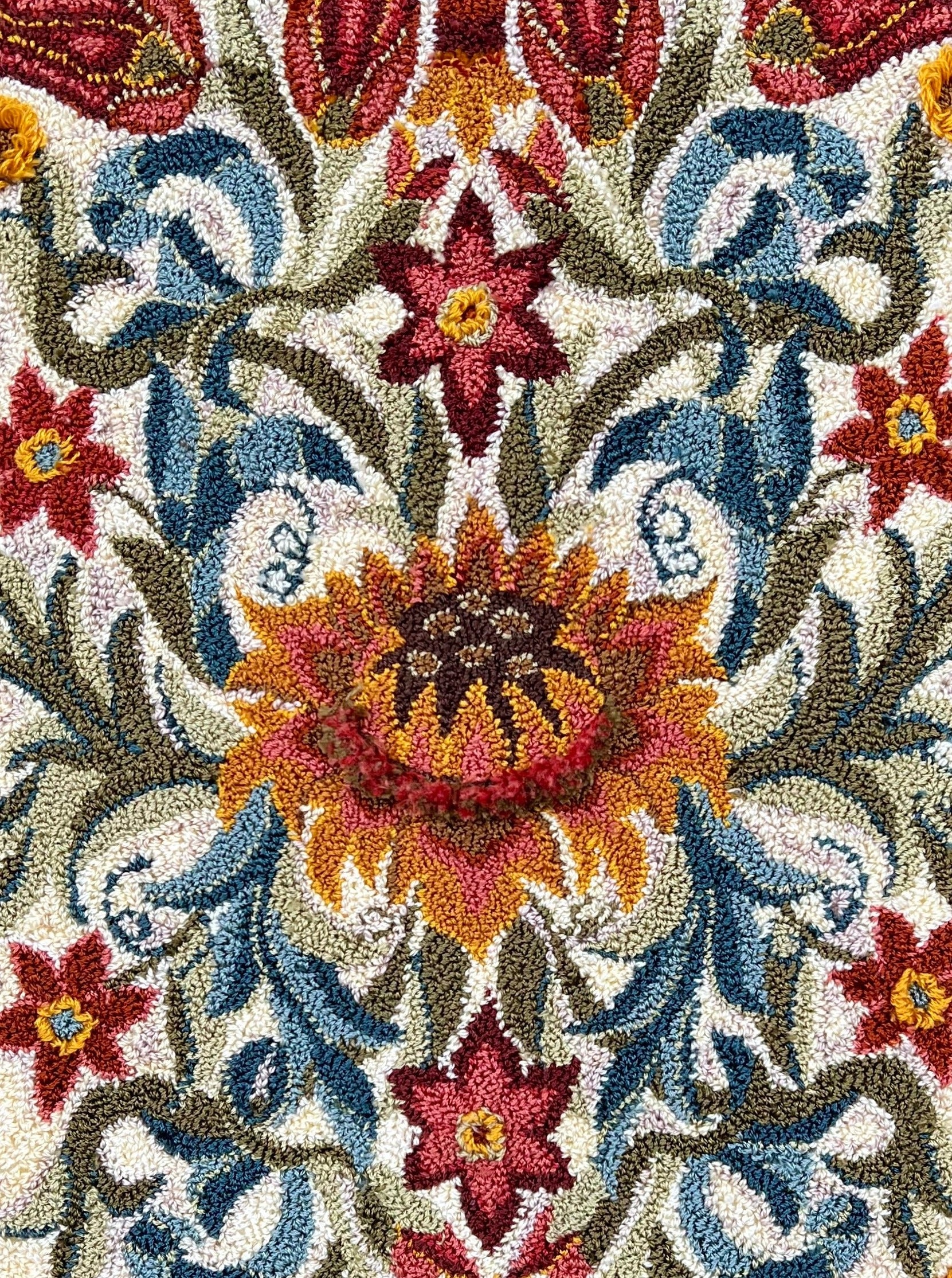 Delight Rug Hooking Pattern PDF | Enlargeable Floral Design | Orphaned ...