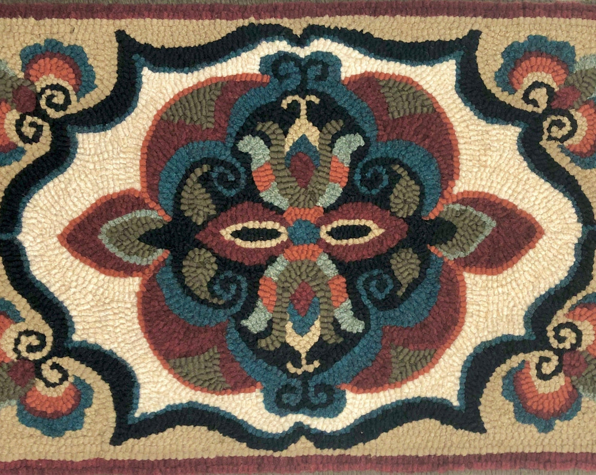 Town Rug Pattern Antiquity PDF Rug Hooking Pattern | Enlargeable Geometric | Orphaned ...