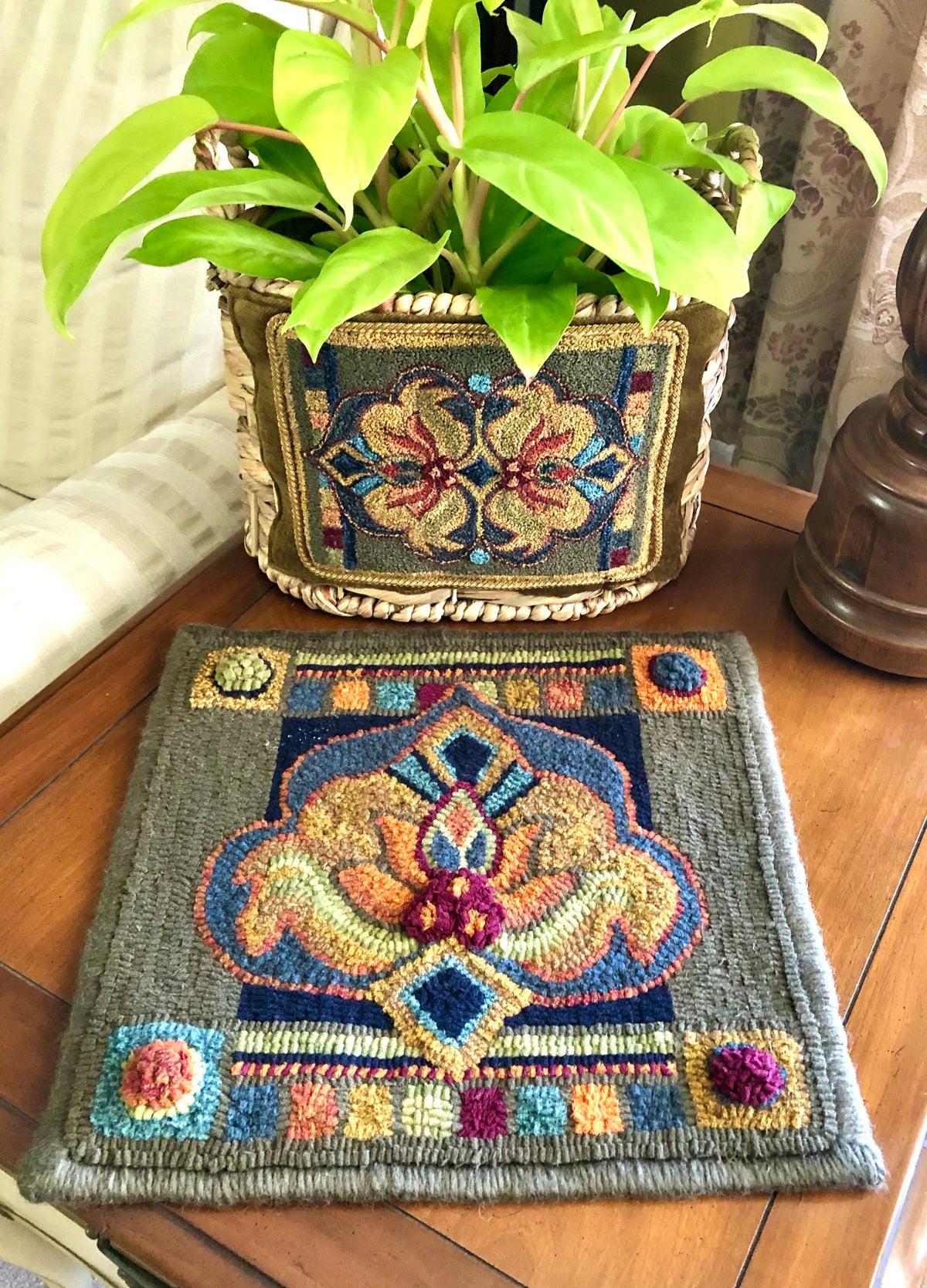 Reflect Rug Hooking Pattern | Enlargeable Geometric Paper Design ...