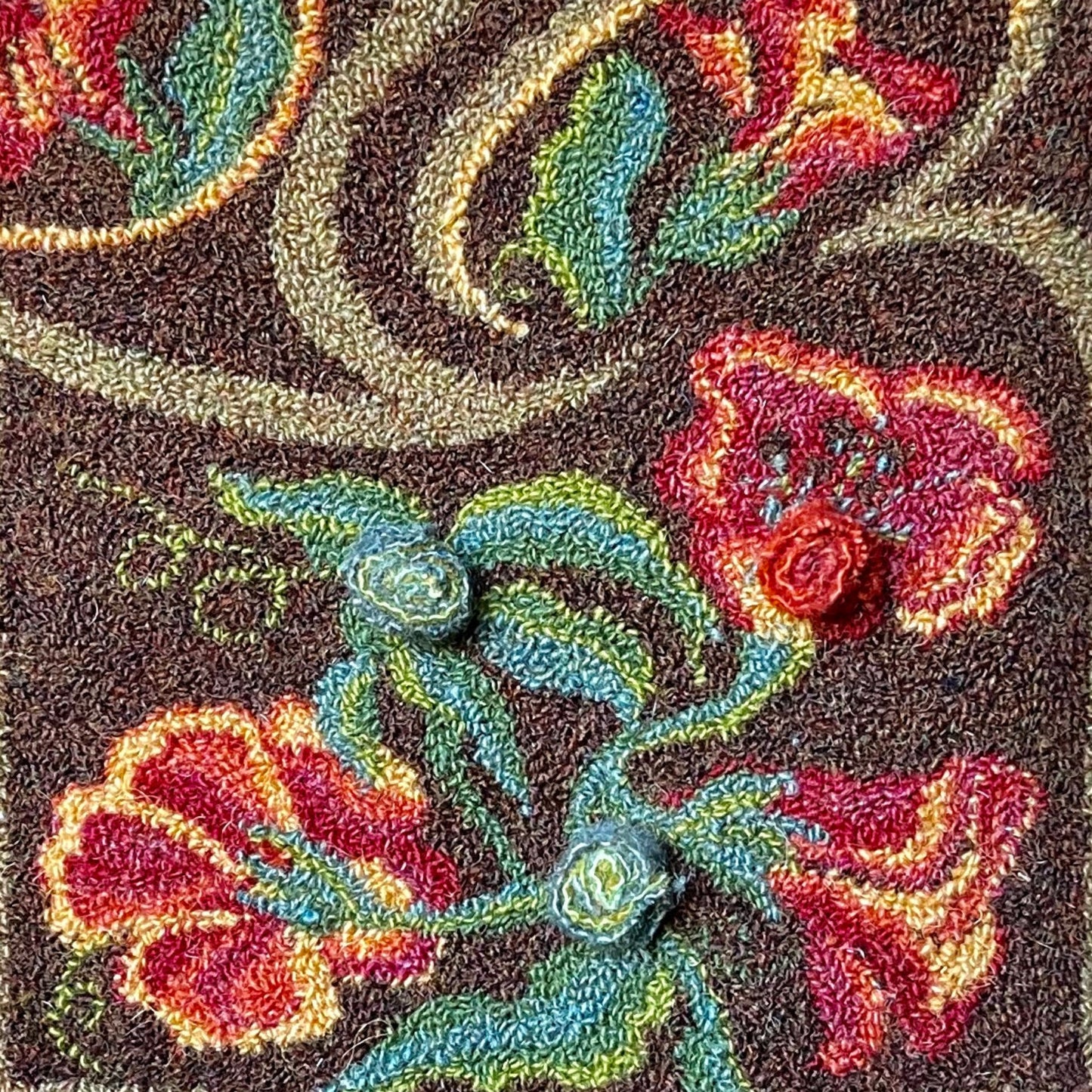 Efflorescence- Punch Needle Pattern, Paper and Cloth Patterns, by Orphaned Wool
