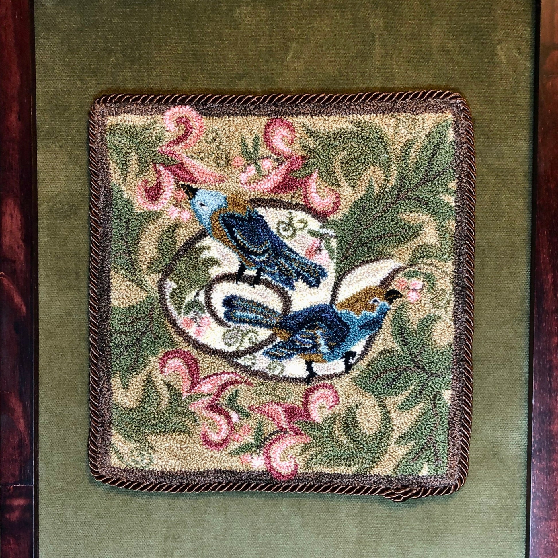 Berry Birds- Punch Needle Pattern, Paper and Cloth Patterns, by Orphaned Wool