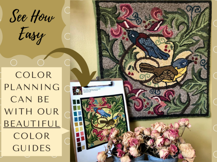 Linen Rug Hooking Patterns | Hand-Drawn on Natural Linen – Orphaned Wool