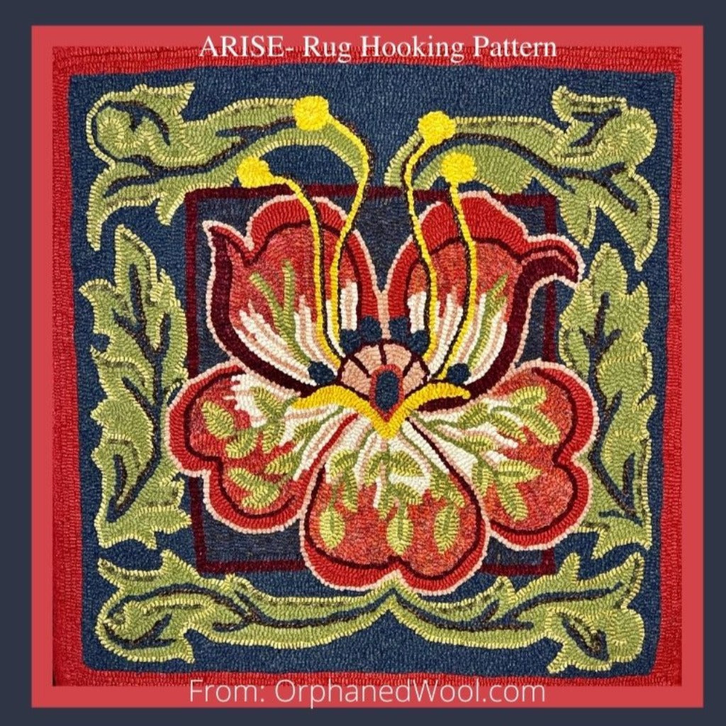 Rug Patterns.pdf Arise PDF Rug Hooking Pattern | Enlargeable Floral Design | Orphaned ...