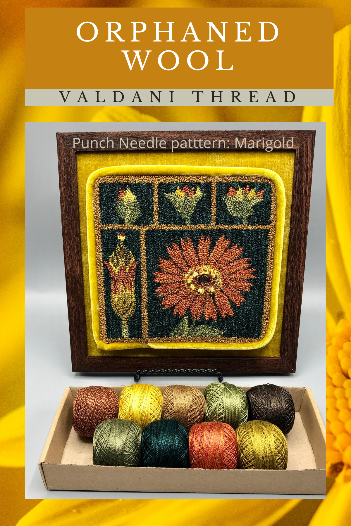 Marigold PDF Rug Hooking Pattern By Orphaned Wool. This pattern is perfect for Rug Hooking or Rug Punch Needle. This design also has a companion design Poppy-(purchased Separately). Enjoy this wonderful botanical design.